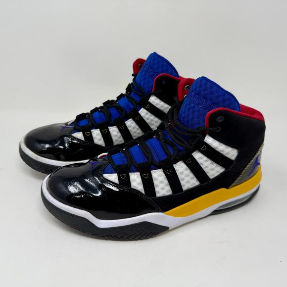 Nike Air Jordan Aura Rivals Basketball Shoe Mens 8 1/2 Black S1525 Sturdy Sporty - Picture 10 of 16